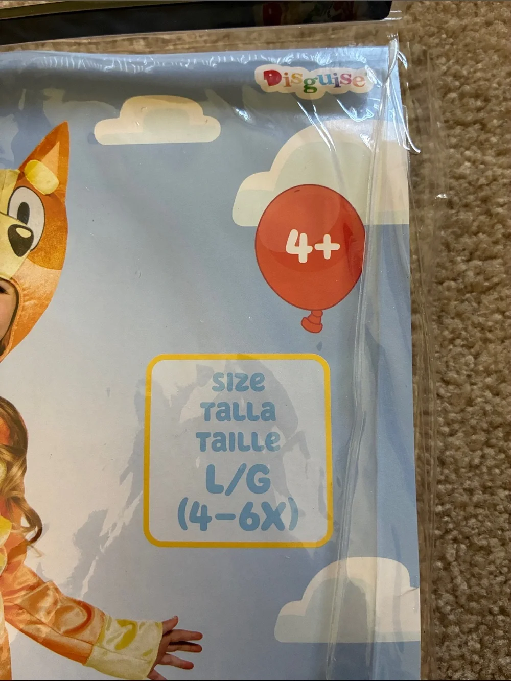 Bluey Bingo Toddler Costume - Size L (4/6X) - Picture 2 of 7